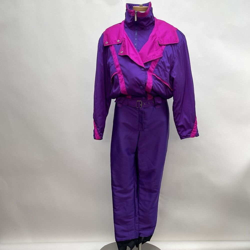 Tyrolia by Head Women's Snow Suit Ski Jacket Size 10 Purple Pink
